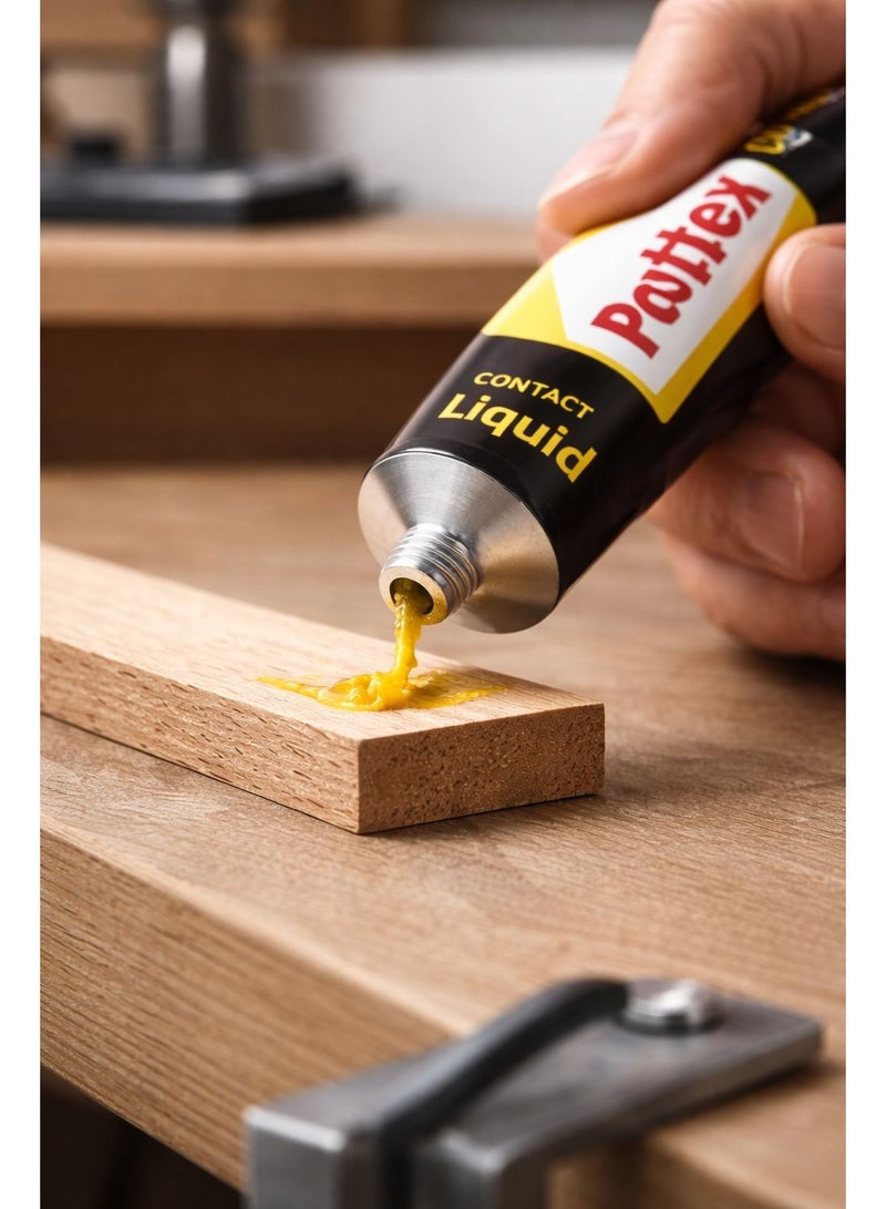 Pattex High-Strength Liquid Contact Adhesive for Home and Industrial Use – Fast and Durable Bonding for Wood, Leather, Metal, and Plastic - Image 3